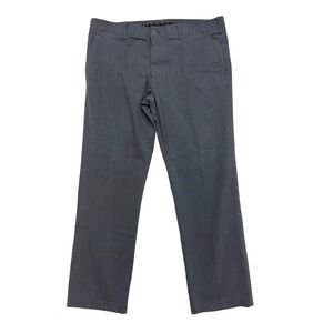 Haggar In Motion‎ Mens Gray Flat Front Casual Dress Pants Size 40 x 32